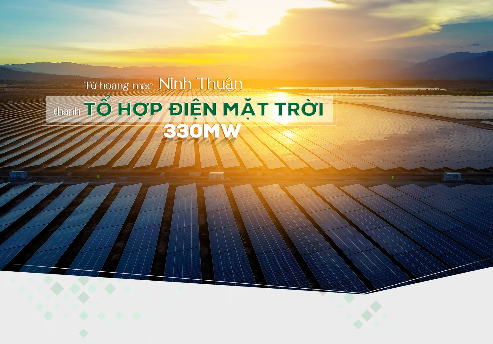 Từ hoang mạc Nam Khánh Hòa hình thành tổ hợp điện